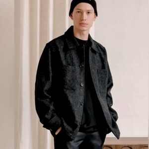 Ecologyst Wool Harbour Coat Charcoal Grey. Size S